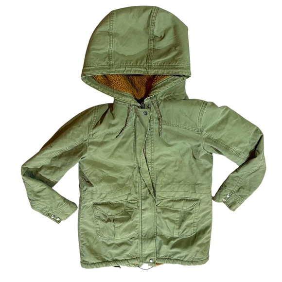 Patagonia Prairie Dawn Sherpa Lined Jacket Barn Chore Military Sz s - Picture 3 of 9